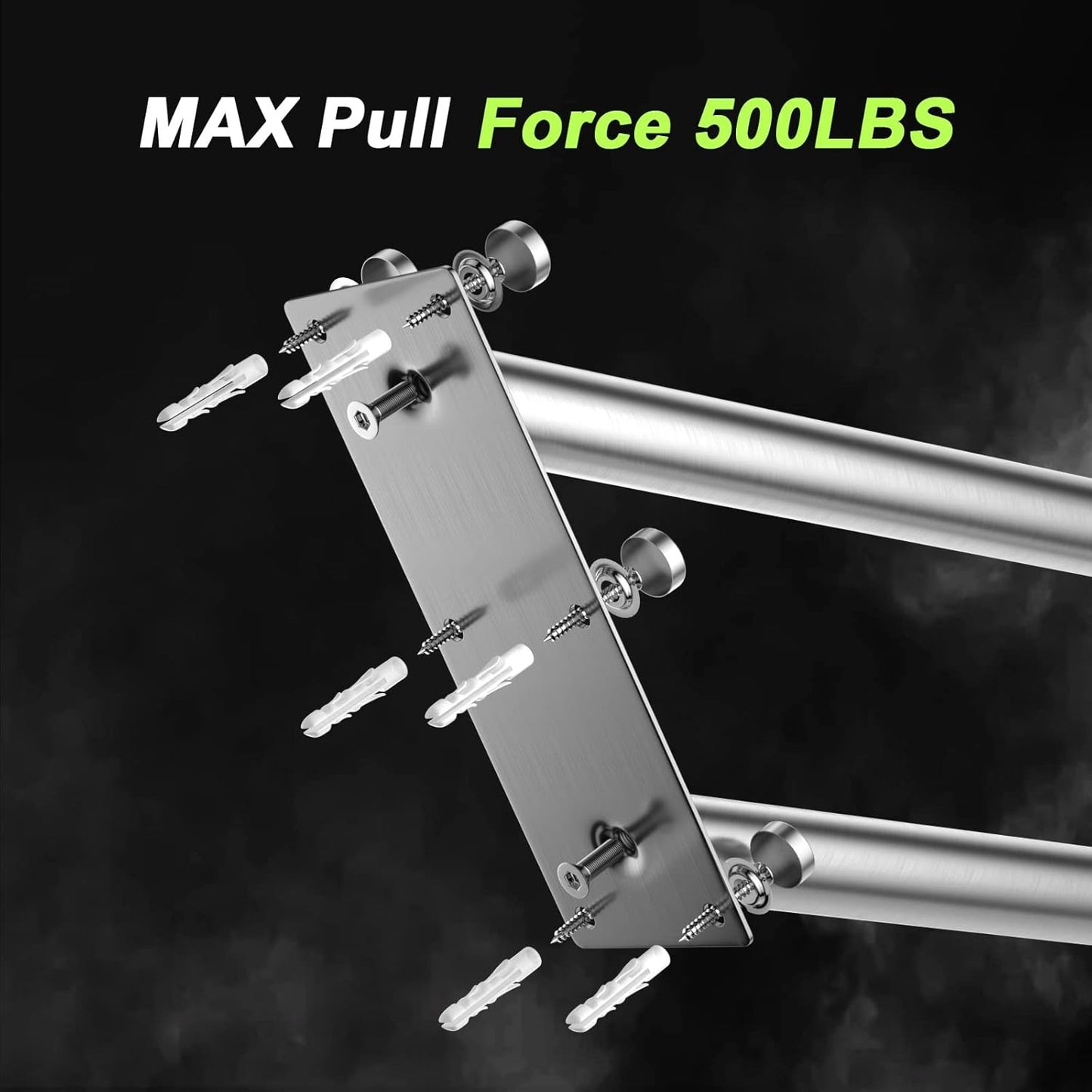 2 Pack 20 Inch Outdoor Handrail for 1-3 Step - 1.25