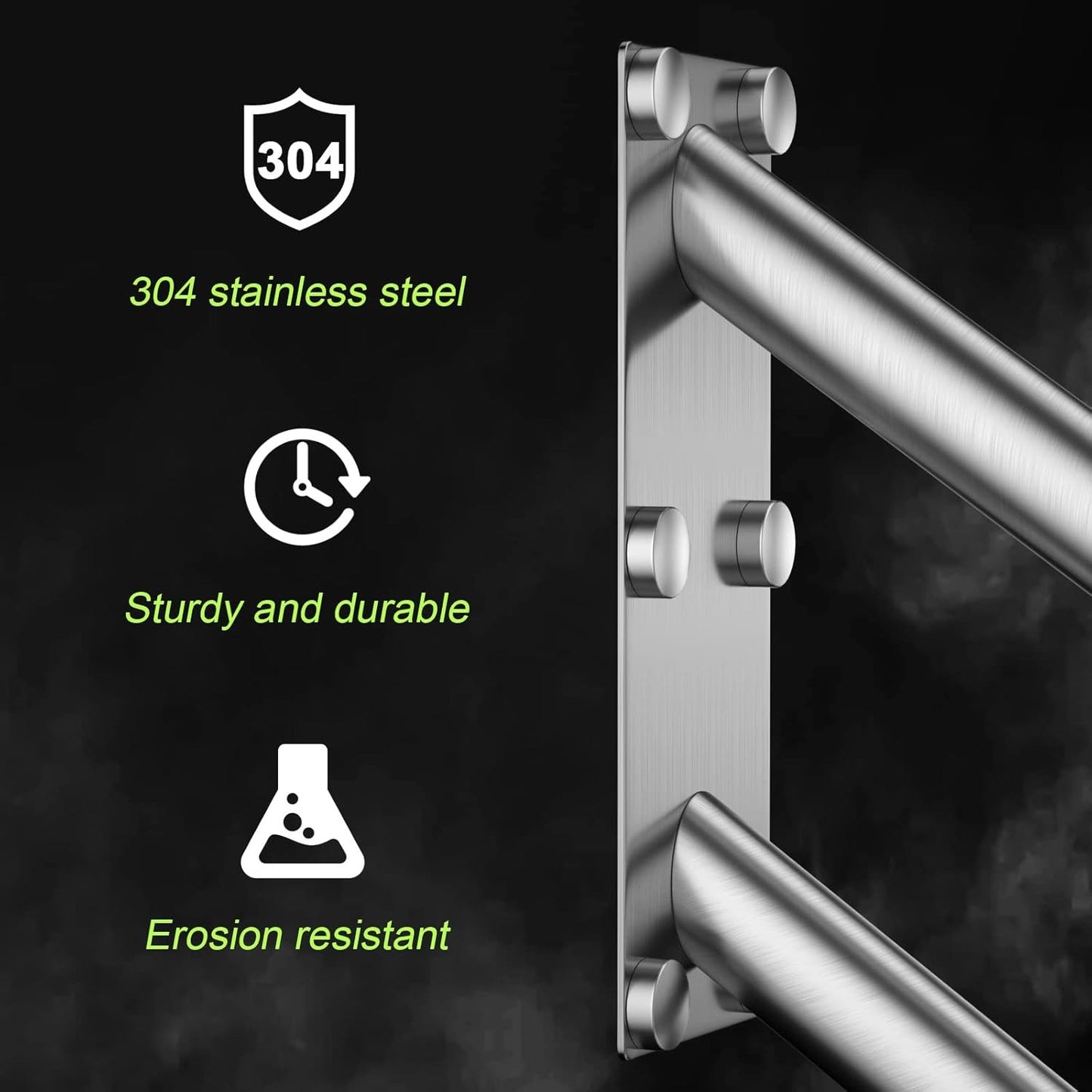 2 Pack 20 Inch Outdoor Handrail for 1-3 Step - 1.25