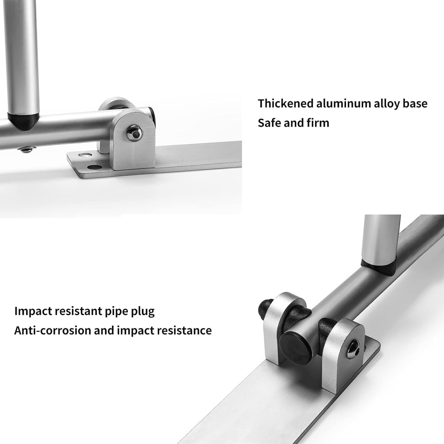 28 Inch Toilet Grab Bar Flip Up Aluminum Handicap Rails Grab Bars Load Capacity of 100 kg/220 lbs Toilet Rail Bathroom U Shaped and Wall Mou