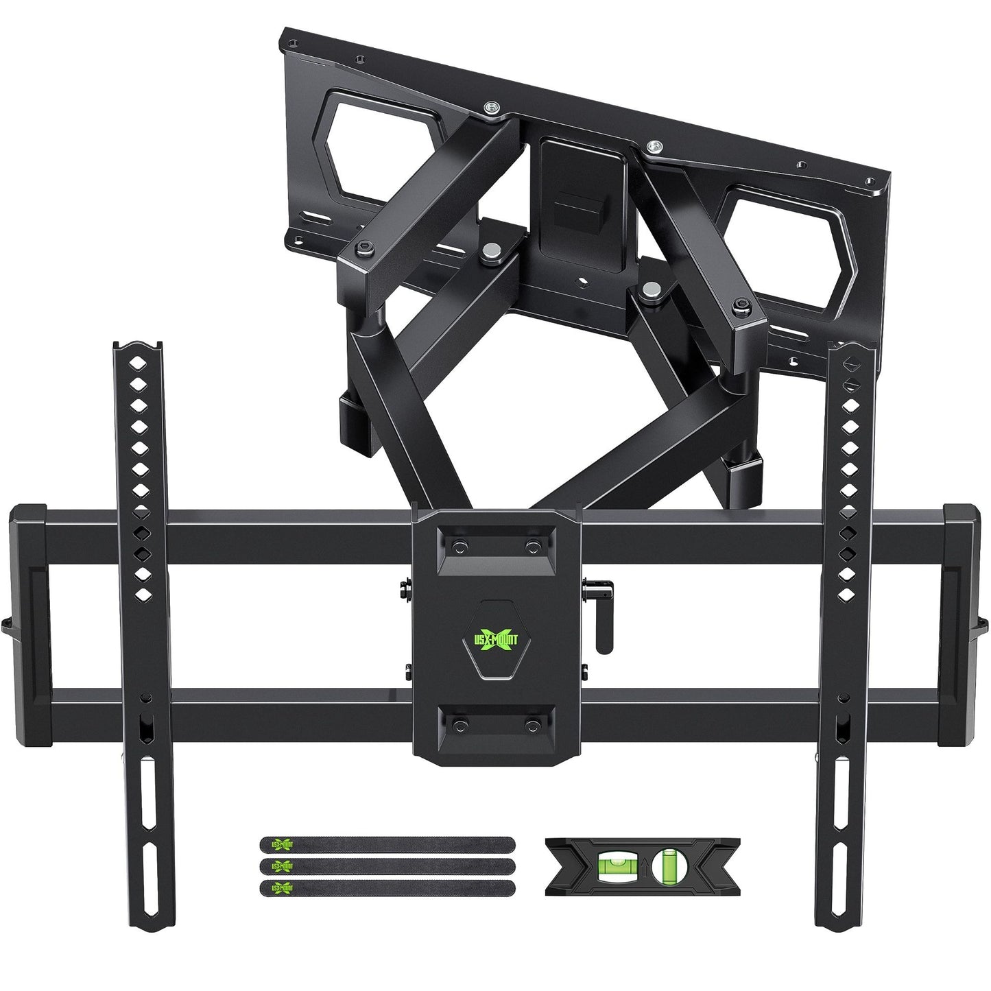Universal Full Motion TV Wall Mount For 37-84" TVs Swivel Tilt Articulating Bracket Max Load 120 Lbs VESA Patterns Compatible