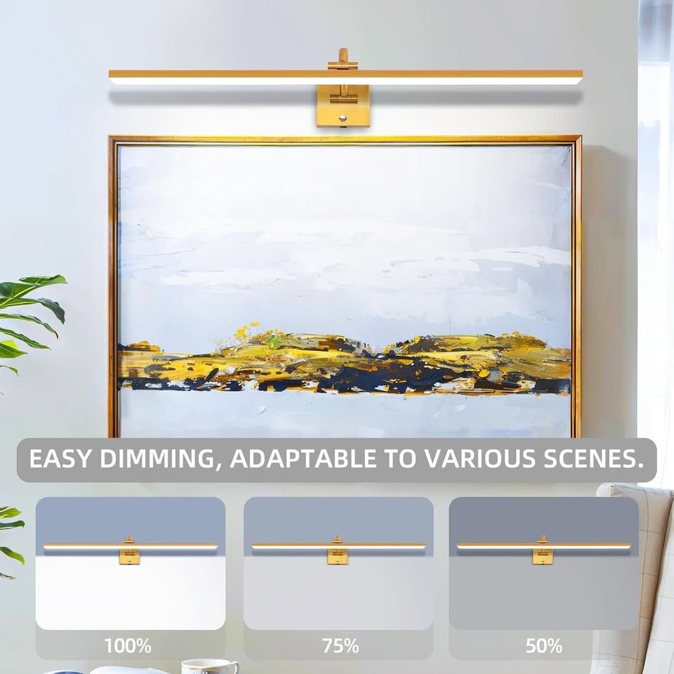 35"led Light bar Wall Sconce,Bathroom Vanity Lights Over Mirror,Plug in or Hardwired,Dimmable 6000K