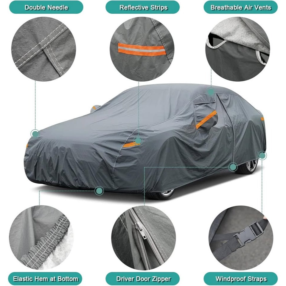 Premium Car Cover Custom Fit Ford Explorer (1995-2024), 16 Layers Heavy Duty Car Cover Waterproof