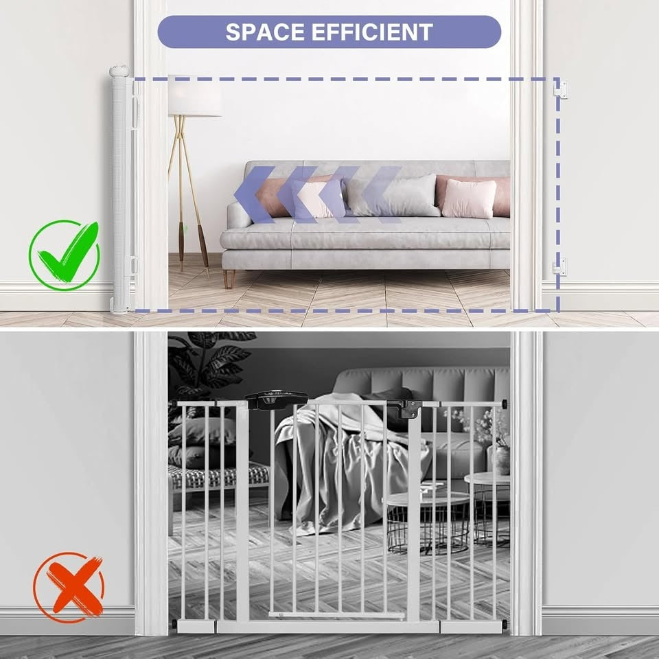 Retractable Baby Gates Extra Wide