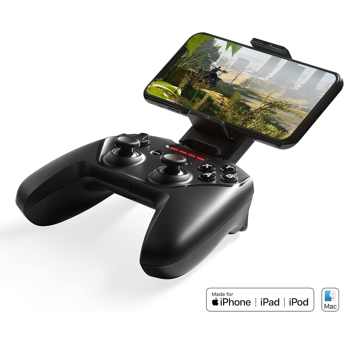 SteelSeries Multi-Platform Dual Wireless Controller W/ Adjustable Phone Mount 50-Hour Battery Clickable Joysticks & Navigation Buttons