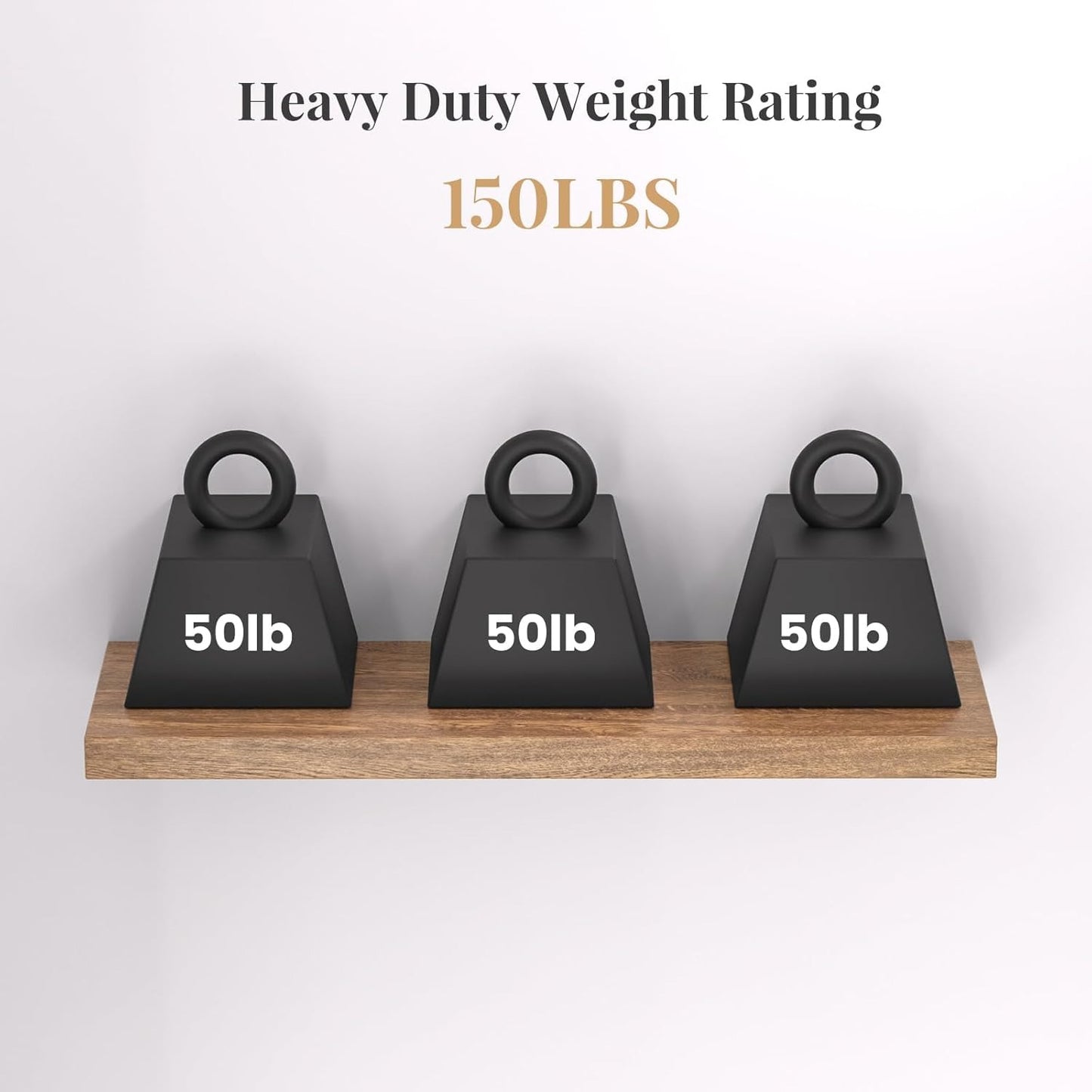 2pcs Floating Shelf Bracket Heavy Duty Hidden Metal Brackets for Shelf,Invisible Shelves Hardware Without Jig (16" x 6" x 1.5")
