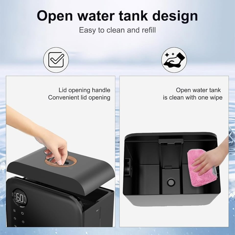5.5L (1.45 Gallon) Ultrasonic Cool Mist Humidifiers with Turbo Function, Up to 60 Hours, Quiet,