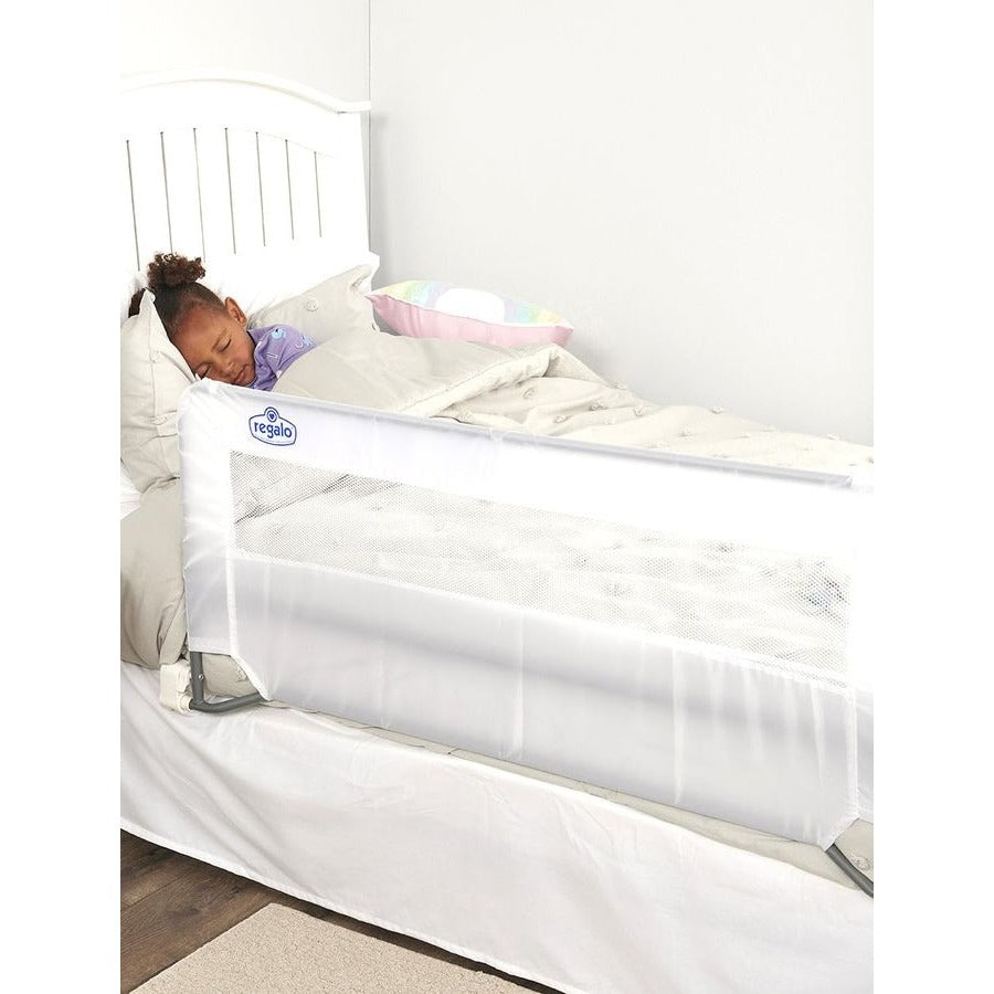 Regalo Swing Down Bed Rail Guard, with Reinforced Anchor Safety System