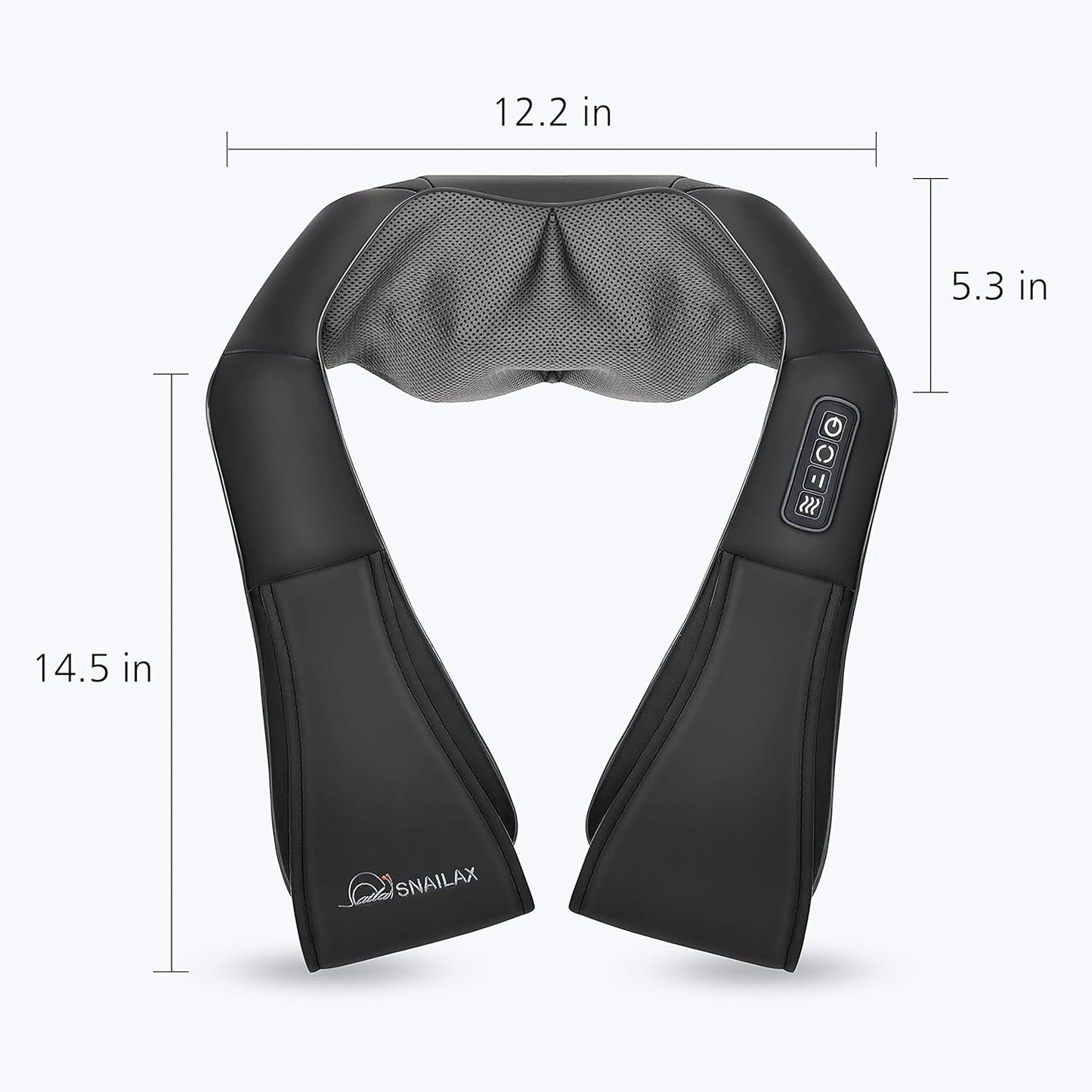 Shiatsu Neck and Shoulder Massager - Back Massager with Heat, Deep Kneading Electric Massage Pillow for Neck, Back, Shoulder,Foot,Body