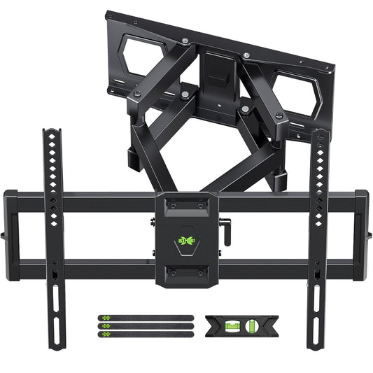 Universal Full Motion TV Wall Mount For 37-84" TVs Swivel Tilt Articulating Bracket Max Load 120 Lbs VESA Patterns Compatible
