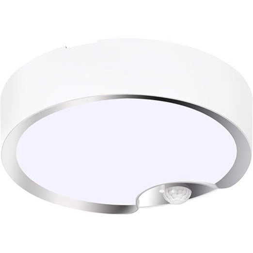 Battery-Powered Motion Sensor LED Ceiling Light 400 Lumens IP54 Waterproof For Closet Bathroom Laundry