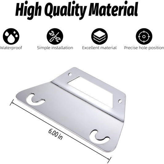 Universal Roof Rack Load Stop Clamp 6" Steel Mounting Bracket For SUV/Truck Cargo Carrier