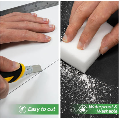 STICKGOO Drop Ceiling Tiles 2ft x 4ft, White PVC Ceiling Panels, Soomth Ceiling Tiles 24 x 48in, Waterproof - Fire-Rated to Prevent Breakage