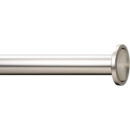 Tension Curtain Rod Spring Tension Rod for Windows or Shower 24 to 36 Inch. Satin Nickel